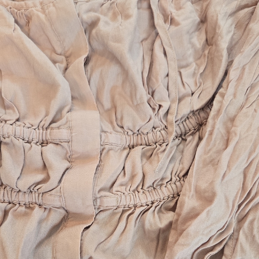 J. Crew Tan Ruched Blouse - Picture 3 of 4